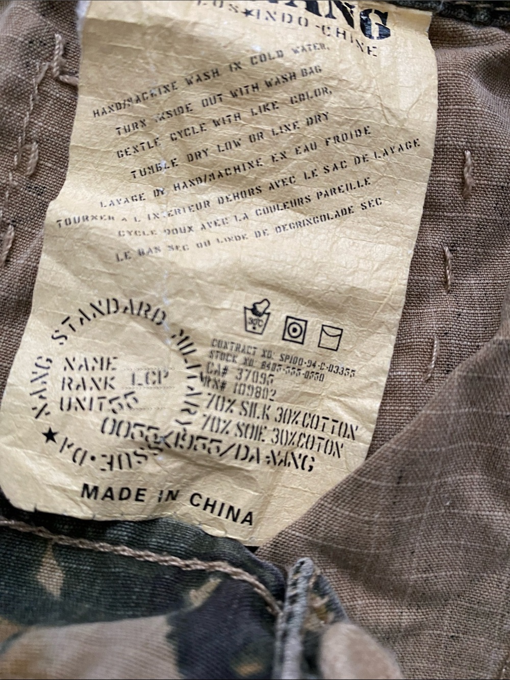 Vintage (Y2K) Da-Nang Surplus Style Camo Cargo Shorts. M. - Picture 9 of 10